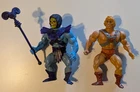Vintage MOTU Lot He-Man & Skeletor 1981 Average Condition With Some Accesories