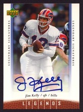 Jim Kelly 2006 UD Legends Legendary Signatures SP AUTOGRAPH #10 Bills HOF Auto