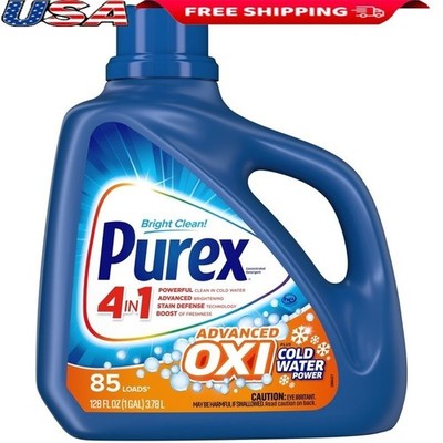 Liquid Laundry Detergent OXI Stain Fighters 85 Loads Fresh Clean Brightening