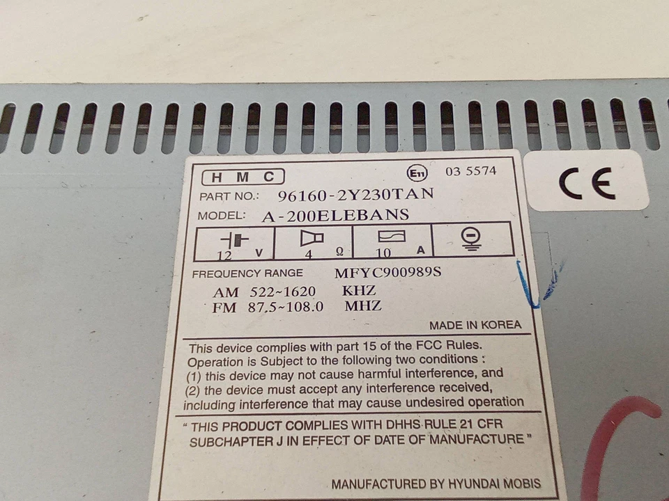 HYUNDAI ix35 LM, EL, ELH Musik-Player mit GPS 961602Y230TAN 1.68 Diesel 27632164 - Bild 2 von 4