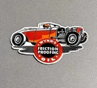 VINTAGE 12” WYNNS RACING FRICTION PORCELAIN SIGN CAR GAS TRUCK MOTORCYCLE