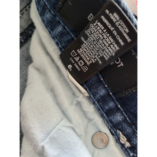 Express Jeans Women's 6s Blue Barley Boot Curvy Fit Mid Rise Flex Pants - Picture 6 of 12