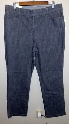Gloria Vanderbilt Charlene Wide Leg Denim Jeans Women s Size 16 NWT Stretch