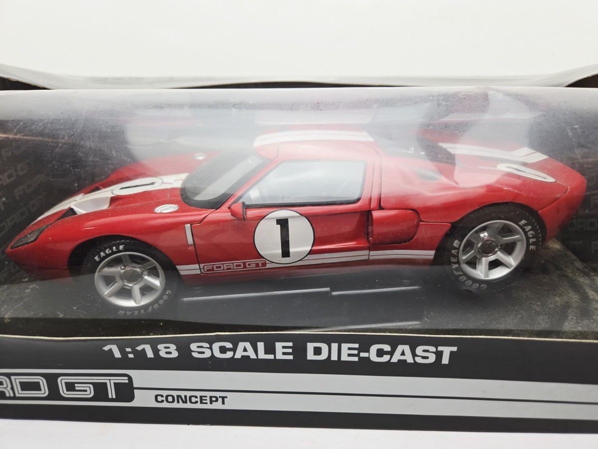 BeanStalk Group Ford GT Concept Car #1 Red/White 1:18 Diecast