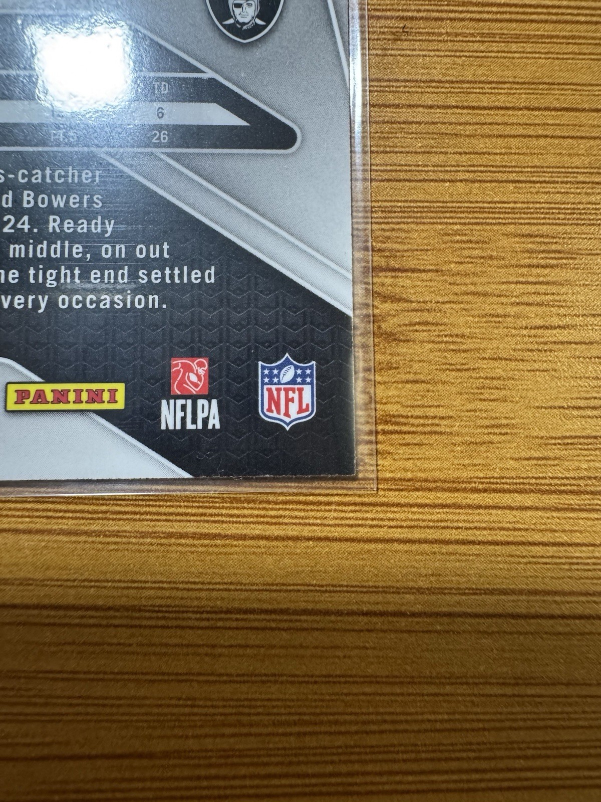 2024 Prize Brock Bowers Las Vegas Raiders #315 Orange Lazer RC