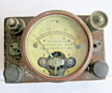 Rare Vintage Hoyt Voltammeter Volt Ammeter Meter 161  A12