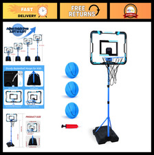 Adjustable Kids Basketball Hoop - Indoor/Outdoor Goal for Ages 3-8, 3 Balls Incl