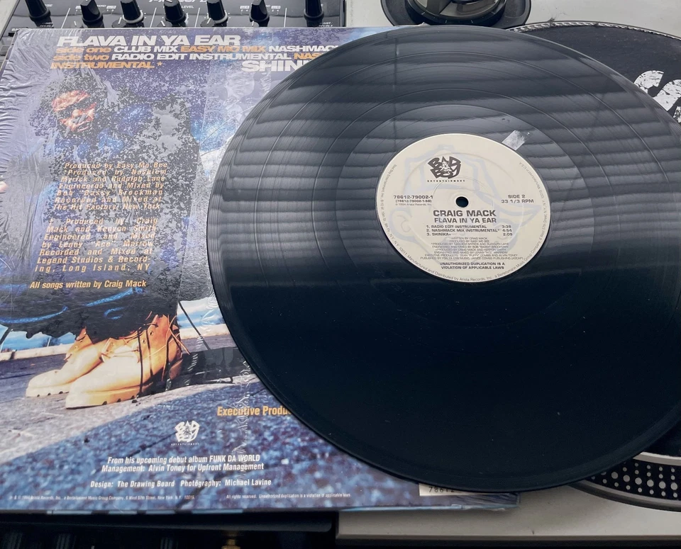 Craig Mack – Flava In Ya Ear OG 1994 Press 12” In Picture Cover VG+/VG SHK - Imagem 3 de 3