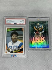 1984 Topps Eric Dickerson Rookie RC PSA 8 + 2023 Panini Iconic Ink AUTO/25