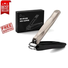 Stylish 3-in-1 Nail Clipper with Nail File & Catcher - Ideal Gift in Champagne