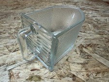 Gerrix Glasschütte Pressglass Küchenschütte 30-50er Vintage schwer