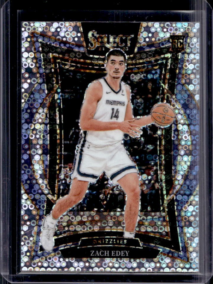 2024-25 Select Zach Edey Concourse RC Disco Prizm Rookie #98 Grizzlies