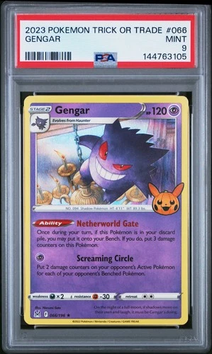 2023 POKEMON TRICK OR TRADE #066 GENGAR PSA 9