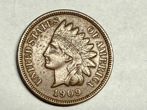 1909 XF-AU INDIAN HEAD U.S. Cent. #q2N