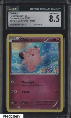 2016 Pokemon Generations Toys r Us #50/83 Clefairy Holo CGC 8.5