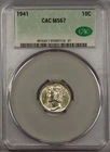 1941 Mercury Dime CAC MS67 10c