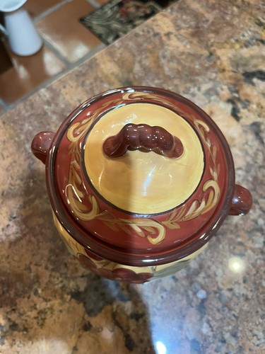 Certified International Treviso Pamela Gladding Cookie Jar/Canister 8.5” Tall - Picture 5 of 7