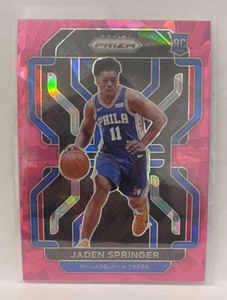 2021-22 Panini Prizm - Pink Ice Prizm #317 Jaden Springer (RC)