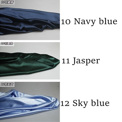 Satin Fabric Faux Silk Thick for Shirt Dress Curtain Tablecloth 150*100cm - Picture 16 of 42