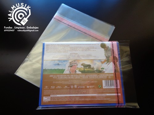 25 Fundas Exteriores Autocierre Adhesivo Para Estuches Blu-ray 14 mm Y PS3/4 - Imagen 2 de 2