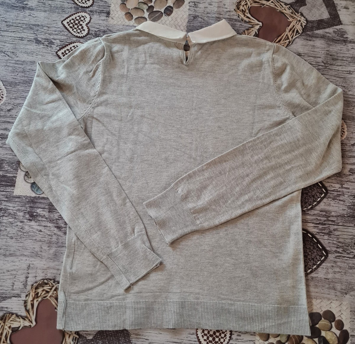 pull gris clair femme CAMAIEU taille S (36)