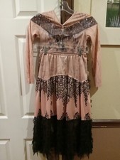 Disguise Decendents 3 Audrey Deluxe Costume Size 7/8 Pink Black