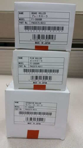 1x Set rulli scanner originale Fujitsu fi-6800 fi-6400 PA03575-K011 K012 K013 - Foto 2 di 12