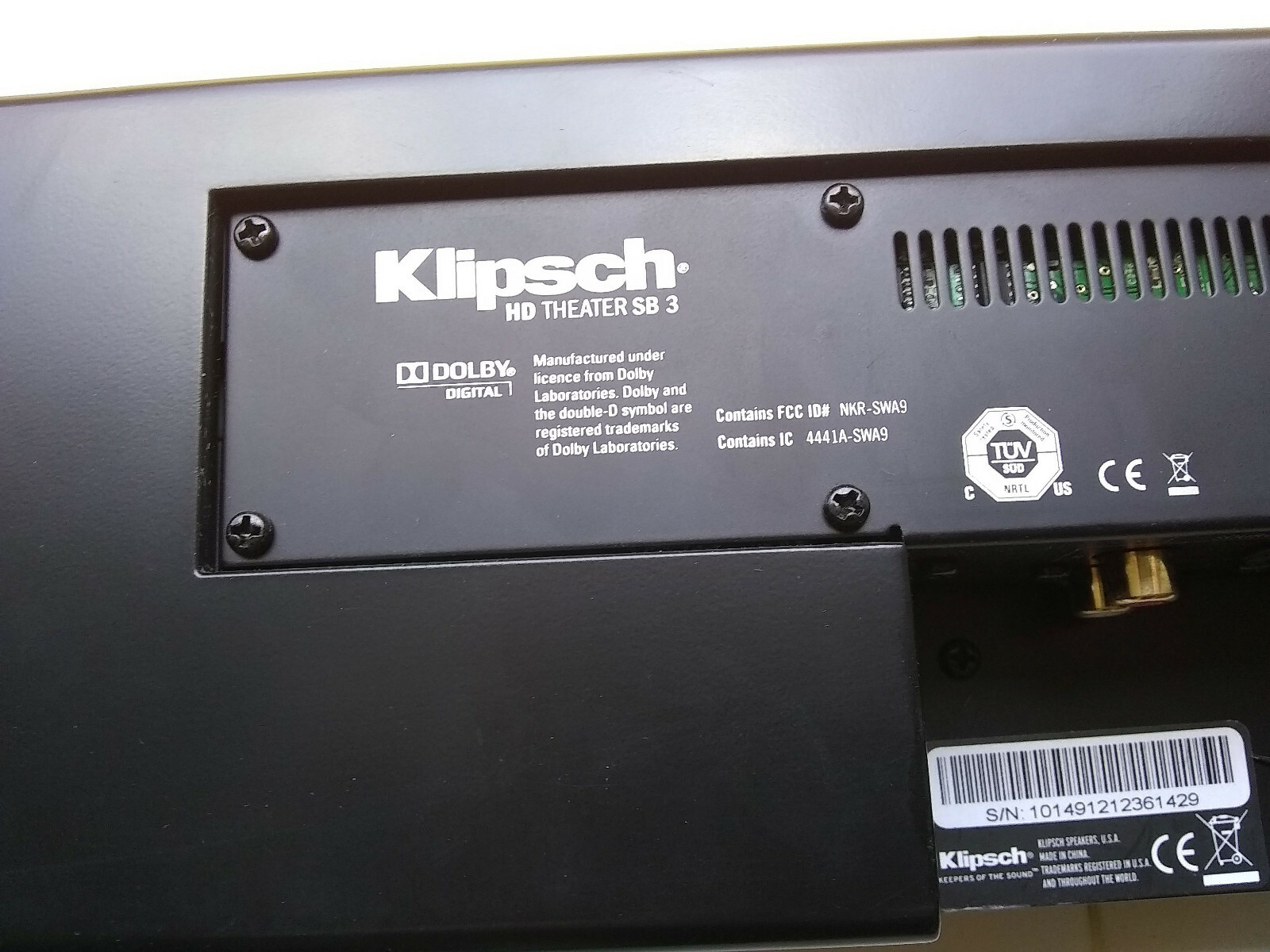 klipsch hd theater sb 3