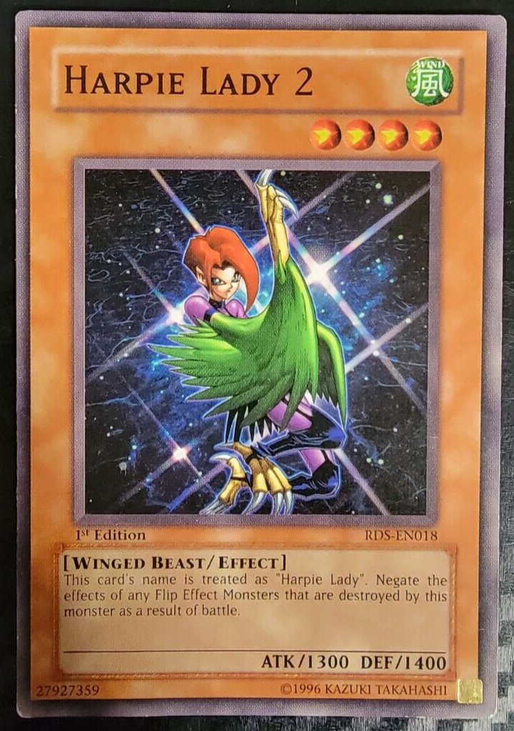 Yu-Gi-Oh - Trading Card - Effect Monster - Harpie Lady 2 - RDS