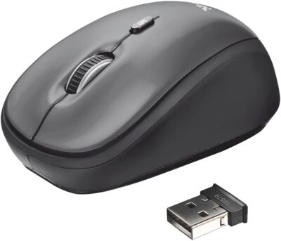 Trust Yvi Kabellose Optische Funkmaus 2.4GHz 1600DPI Maus Wireless Mouse Schwarz