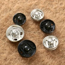 100X 10/12/14mm Metal Snap Fasteners Press Button Stud Popper For Sewing Clothes