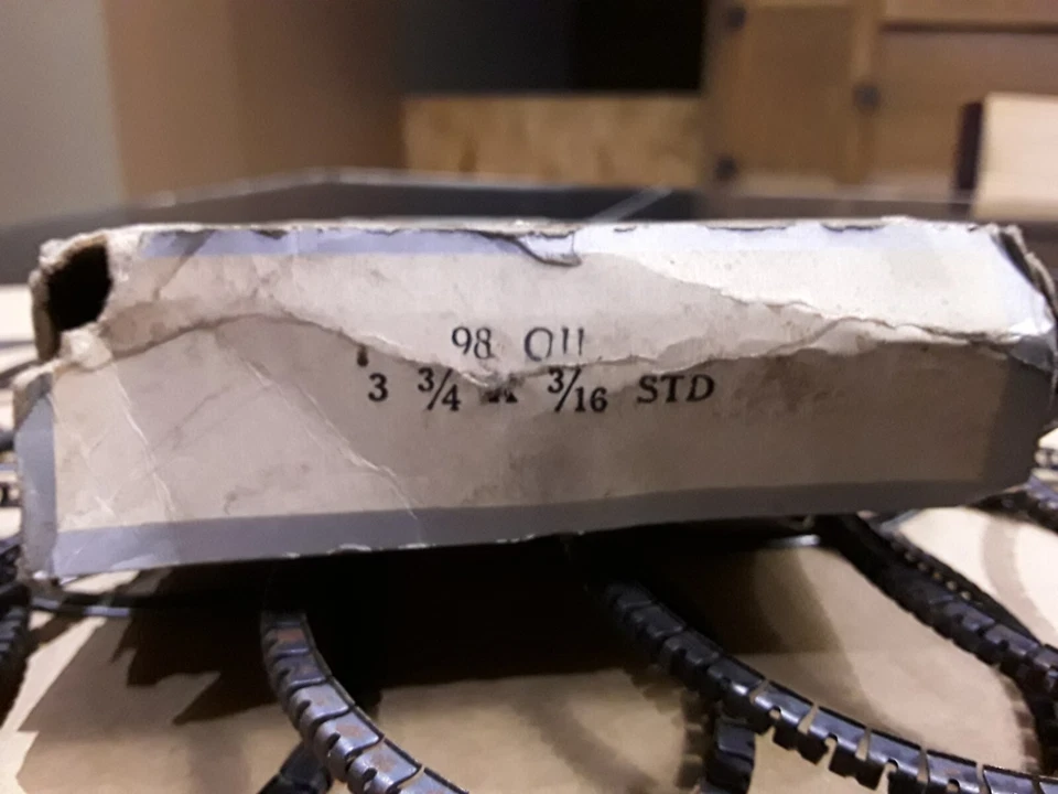 Piston Rings Perfect Circle 3rd Groove 98 011 3 3/4"x3/16" 4811 Engine Valves - Image 2 of 4