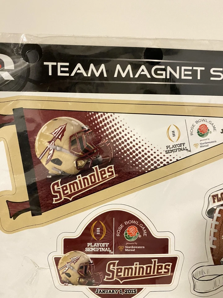 2015 Florida State Seminoles Juego de 3 imanes de equipo excelentes gráficos. Rose Bowl Foto 2 de 4