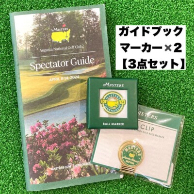 2024 Masters Golf hand book Marker Hat Clip Marker 3-piece set