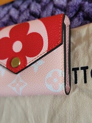 LOUIS VUITTON Zoe Wallet Giant Monogram Rouge Red & Pink Bifold Limited  Edition