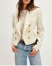Free people Betty Solid Blazer / Ivory / Women's Size S - 94344090