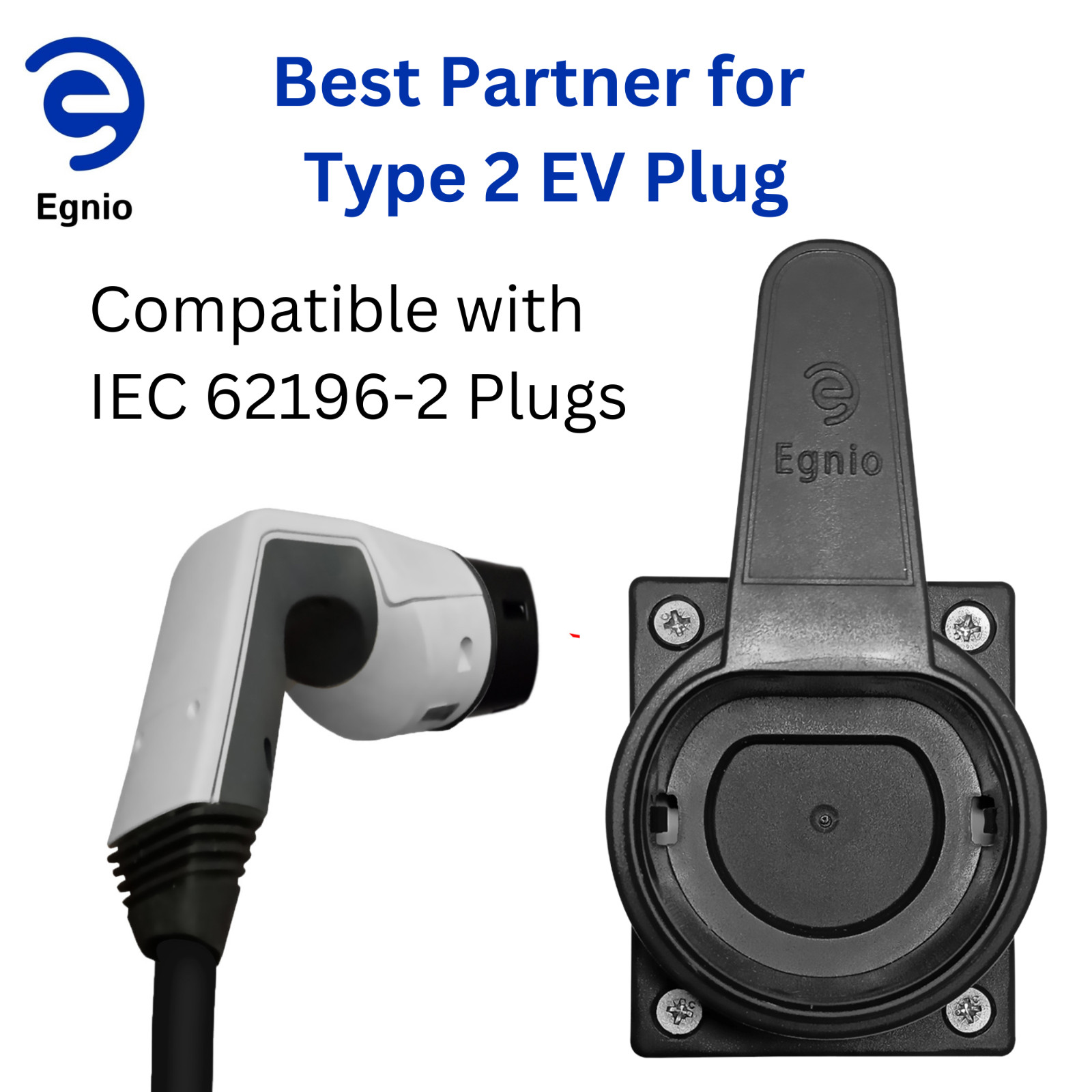 Egnio - Portacavi di Ricarica Ev Tipo 2 - Organizzatore da Parete per Auto Elettrica - Miniatura 2