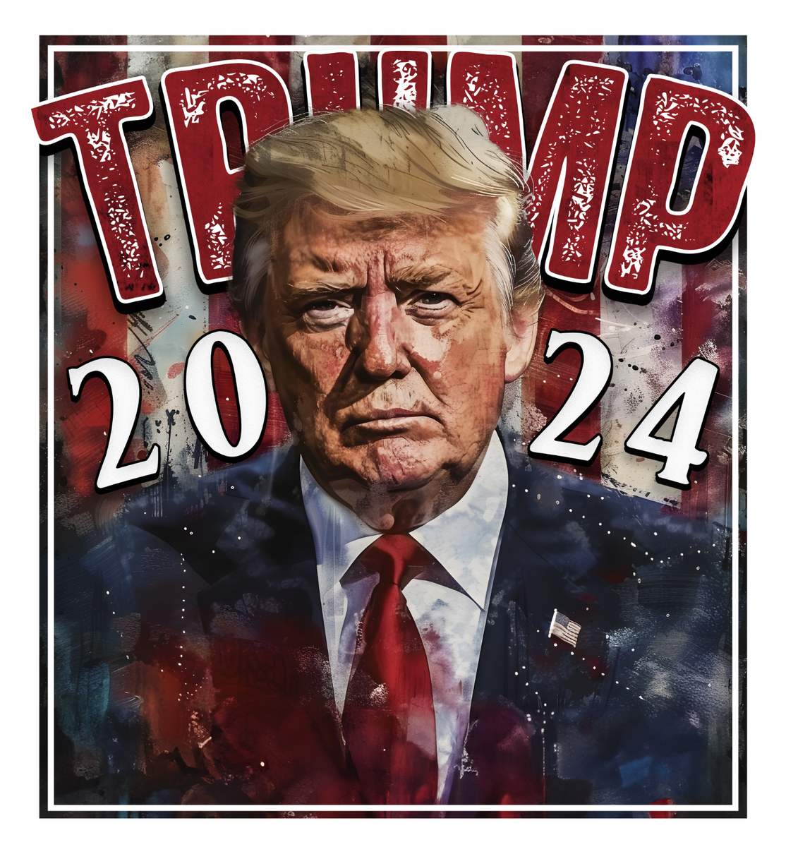 TRUMP 2024 TAKE AMERICA BACK Decal Stickers - 25 To 500 Pack, Made To Order