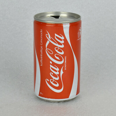 VTG 1980 German Coca Cola Coke Can .33 Liter Koffeinhaltige Limonade