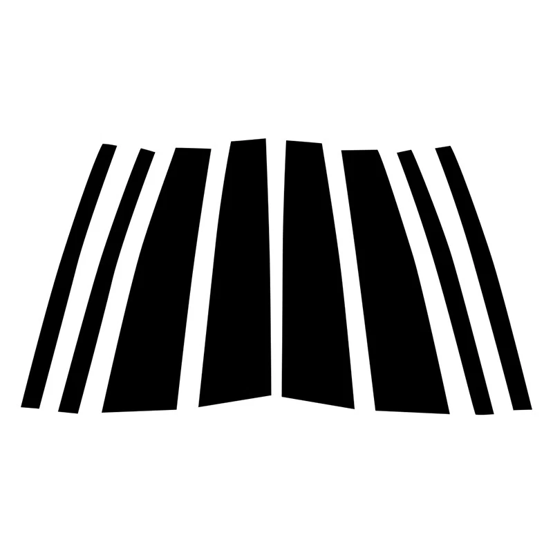 Calcomanía de moldura de poste de pilar de puerta de ventana 8 piezas para BMW X3 E83 2004-2007 2008 2009 2010 Foto 2 de 4