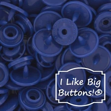 KAM Plastic Snaps: Light Navy Blue-Size 20/T5-No Sew Snap Buttons Sewing Crafts