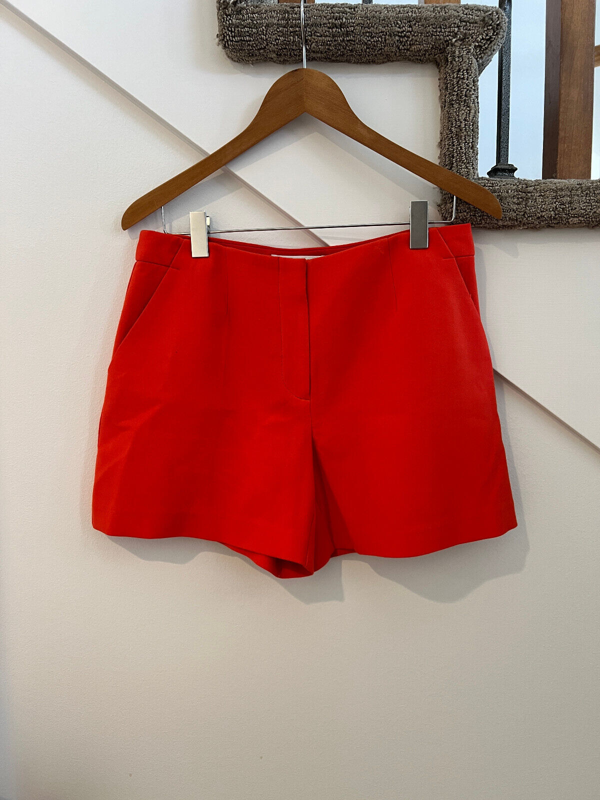 Trina Turk Red Dress Shorts Flat Front ~~Women's Size 6