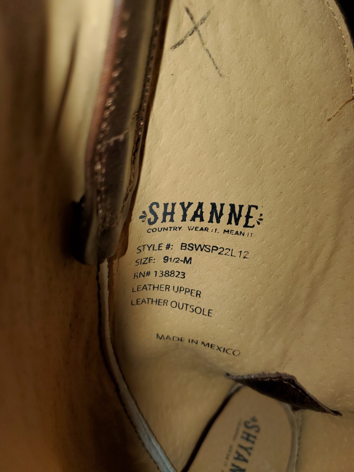 SHYANNE BROWN VIOLETTA WESTERN COWBOY BOOTS ROUND TOE… Gem