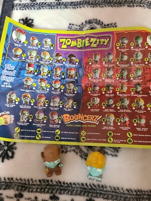 Zombie Zity Bouncerz 2 Count With Checklist | eBay