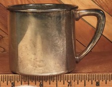 Oneida Silver Plate Baby Christening Cup - Shower Birth Gift