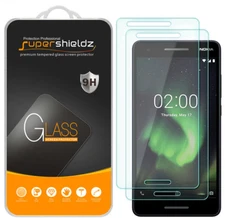 2X Supershieldz Tempered Glass Screen Protector Saver for Nokia 2 V / 2V / 2.1