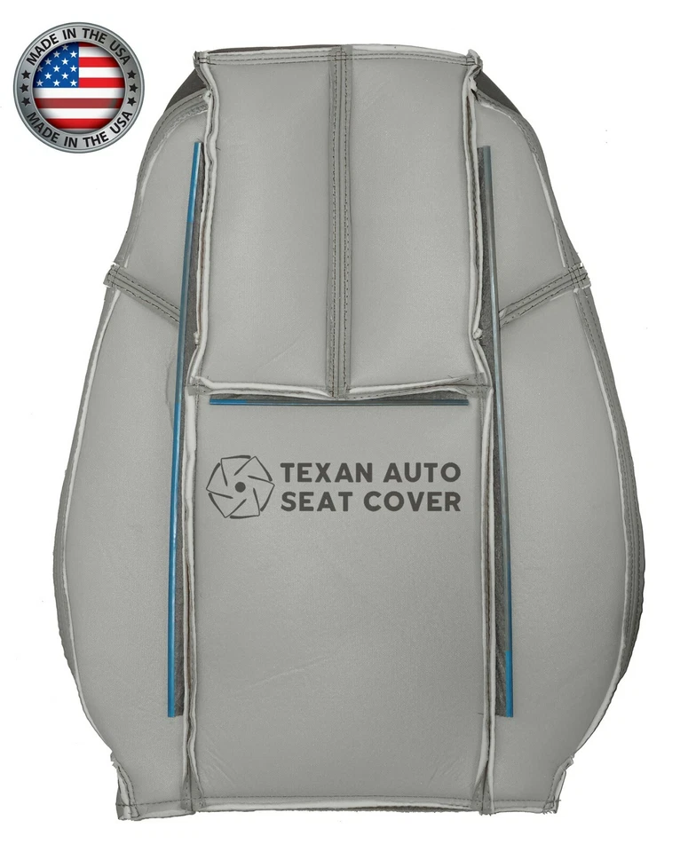 GMC Sierra 2500HD 2008 2009 2010 con base conductor inclinado trasero cubierta de asiento de vinilo gris Foto 4 de 4