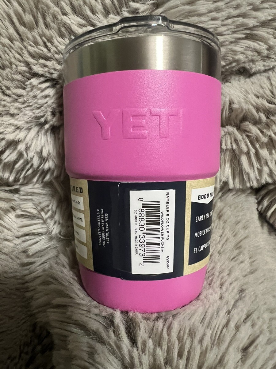 NEW YETI LIMITED EDITION WILDFLOWER FUCHSIA 8OZ STACKABLE W