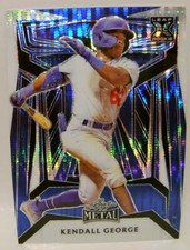KENDALL GEORGE #8 /9 BASE CARD LEAF METAL BASEBALL 2023