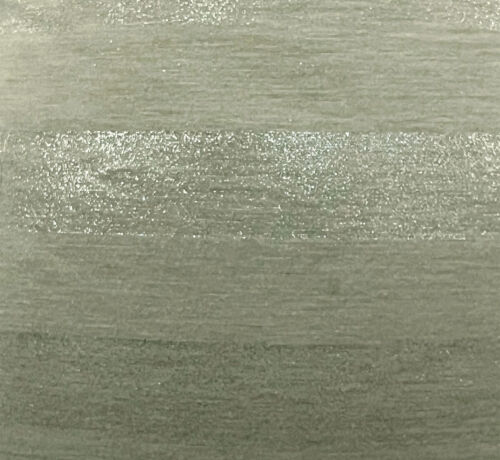2 Meter Silber Frost hellgrün gestreift weiches Polyester Jersey Kleid Stoff - Bild 1 von 4